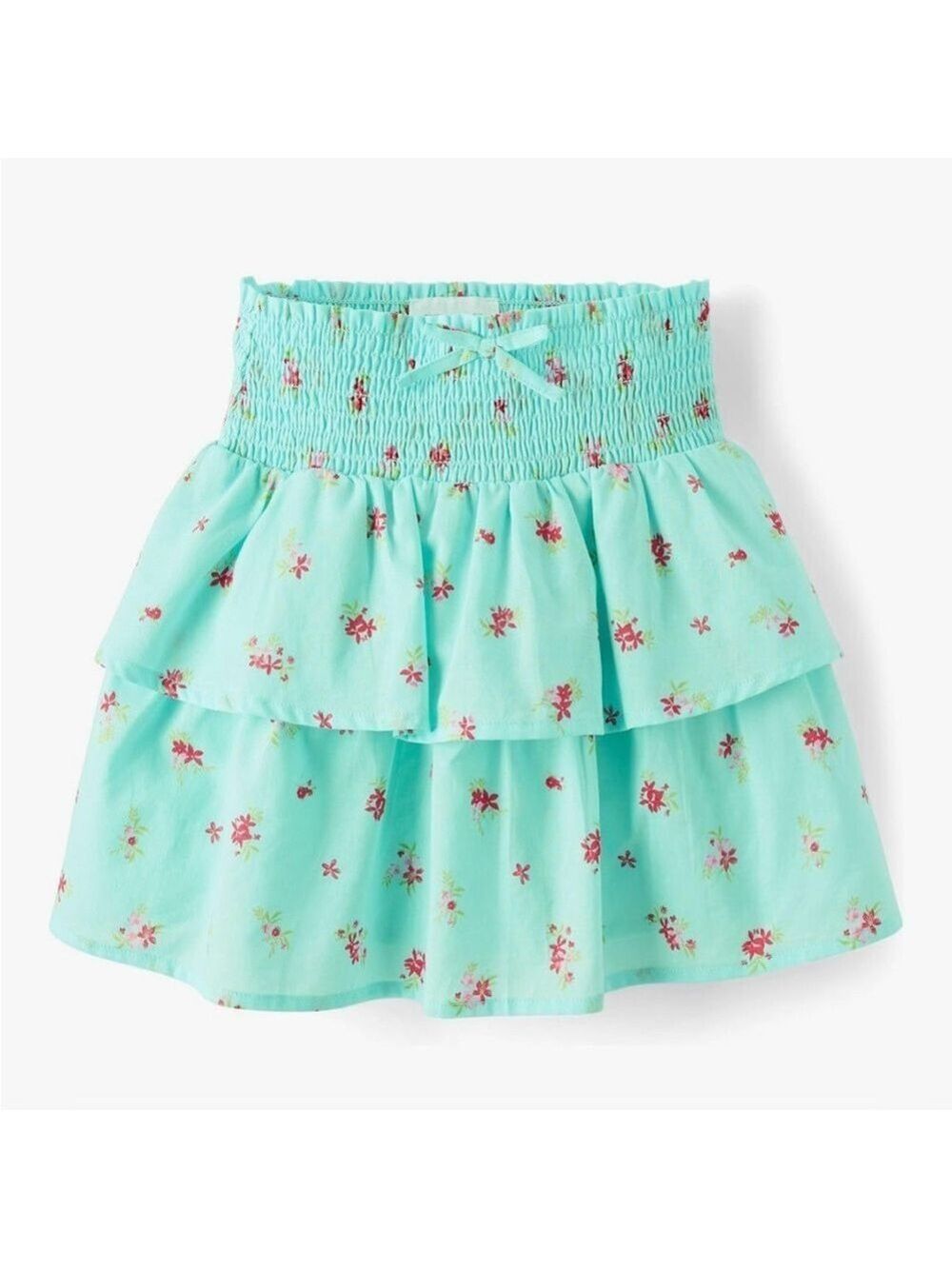 The Children's Place Girls Skirt Aqua Floral Size 14